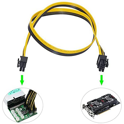 Câble PCI-E 6 broches à 8 broches de 100cm pour alimentation GPU
