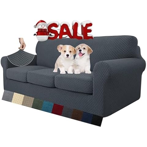 MAXIJIN 4-Piece Stretch Couch Cover Cover