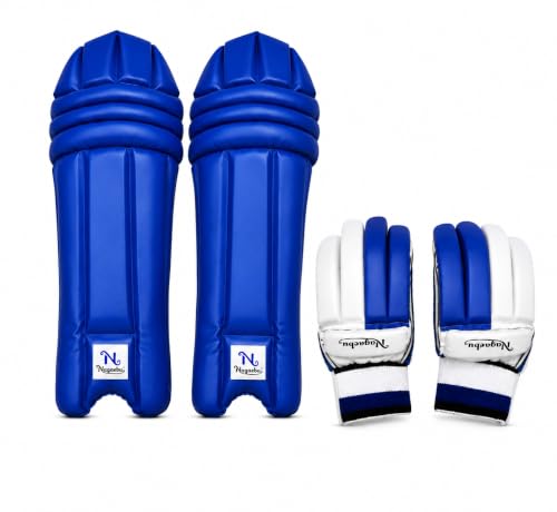 Nagaebu Cricket Combo Set Batting Pads and Gloves, Youth Size