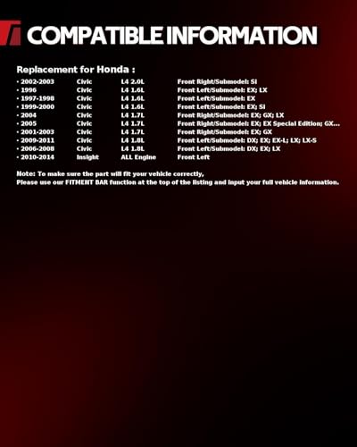 Image of Torchbeam Front Brake Caliper for Honda 2006-2011 Civic 1.8L, Honda 2001-2005 Civic 1.7L, Honda 1996-2000 Civic 1.6L, Honda 2010-2014 Insight, Front Left or Front Right Caliper Replace # 19B1832