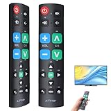 Universal Big Button TV Remote Control for Elderly – Compatible with LG, TCL, Hisense, Panasonic, Sony, Samsung, JVC, Sharp, and More – Easy to Use, Tactile Feedback, No Programming Needed