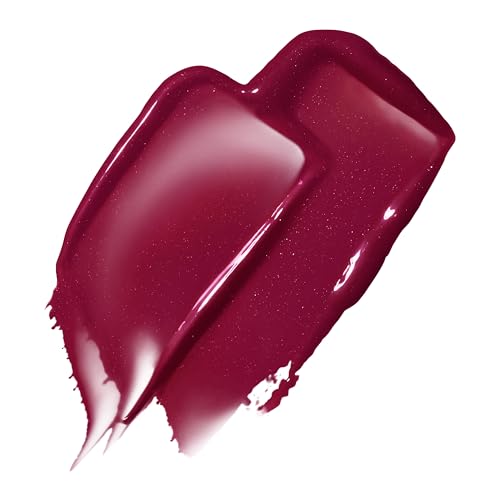 REVLON Super Lustrous Glass Shine Balm, Hydrating Tinted Lip Balm with Hyaluronic Acid, Aloe & Rose Quartz, 008 Rum Raisin, 0.11 oz