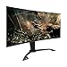 VIOTEK GN35DA 35-Inch Curved Ultrawide Gaming Monitor | 144Hz (200Hz OC) UWFHD 21:9 | HDMI 2.0 DP DVI w/FreeSync | Adjustable Swivel, Tilt & Height (VESA)