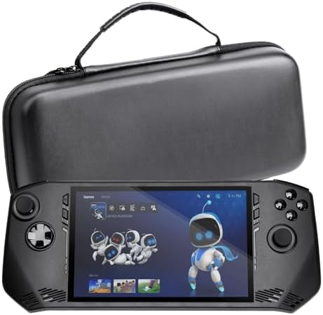 eWINNER Carrying Case for MSI Claw, Travel Organizer Compatible with MSI Claw A1M 7" 2024, EVA Hard Shell Carrying Case with Built-in Mesh Pocket (Black Storage Case)