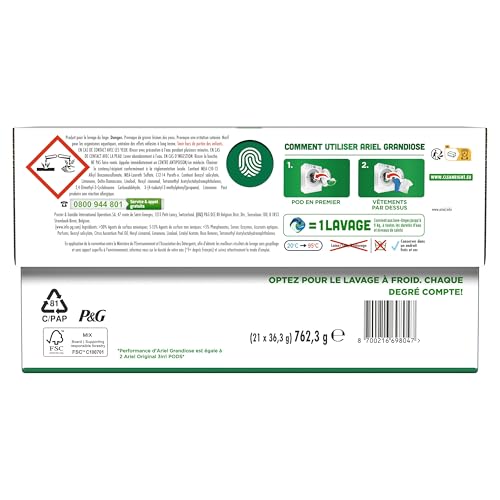 Lessive Capsules Fraicheur Alpine Ariel La Boite De 21 Capsules - vue 8
