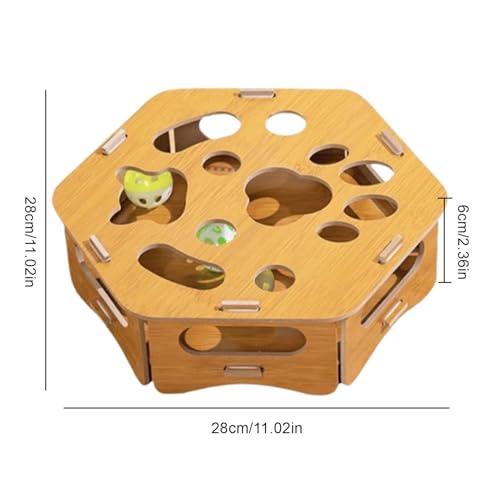 Jouets d'enrichissement pour chaton avec boîte de lime à ongles interactive