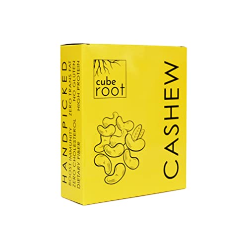 Image of Cube Root 100% Natural Whole Cashews 200g, W240 Grade (Large size), Vacuum Pack, Dry Fruits