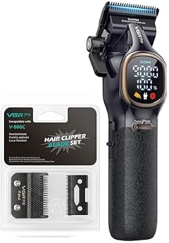 VGRPRO V-886 Professional Hair Clippers with Replacement Blade Set