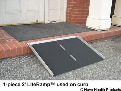 2 Foot Single Fold Literamp Portable Wheelchair Ramp