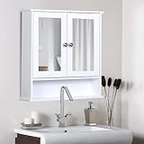 Sophia & William Mirrored Medicine Cabinet, Bathroom Wall Mounted Storage Cabinet with Double Mirror...