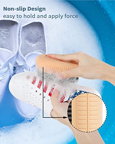 Nail Brush For Cleaning Fingernails - Daygos Long-Lasting Hand Finger Nail Scrub Brush, Durable Stiff Bristles Nails Scrubber Toes Cleaner For Men & Mechanics, Pink #TOP2