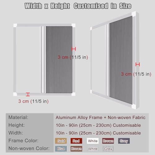 HDYZJQ Sliding Pleated Shades for Windows, Indoor Heat Insulation Blackout Cordless Honeycomb Blinds, Sealing Windows to Keep Them Warm in Winter, Customizable(WxH 46x64in/116x162cm)