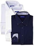 [atelier365(アトリエサンロクゴ)] ニットワイシャツセット 長袖 ニット 3枚セット ワイシャツ ノーアイロン 形態安定 ストレッチ 快適DRY 吸水速乾 多機能Yシャツ 伸縮自在で着心地 メンズ スリム クールビズ メンズ Gset-3枚 日本 3L (日本サイズ3L相当)