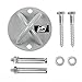 RitFit Wall/Ceiling Mount Bracket/Anchor for Suspension Straps, Olympic Rings, Body Weight Strength Training Systems, Yoga Swings, Hammocks, Boxing Equipment&Battle Rope (Gray)