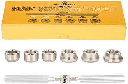 Preisvergleich Produktbild MWKLW Reparaturwerkzeuge für elektronische Uhren, Uhr Lünettenöffner Uhr zurück Gehäuse Gehäuseabdeckung Öffner Entferner Schraubenschlüssel für Uhrmacher