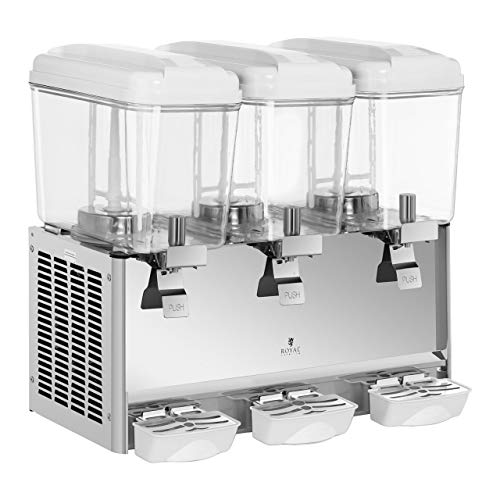 Royal Catering Saftspender Kalt-Getränke-Dispenser RCSD-54C (3 x 18 L, 390 W, 7-12 °C, BPA-frei, Arbeitszyklus: 8-12h) – Bild 6