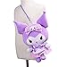 Achnr Kawaii Peluche Jouet Anime Voiture-Toon Violet Riz Noire Bow Sac Messenger Sac Mignon beauté Voyage Peluche Sac à Dos Fille Cadeau Enfant (Color : Kuromi)