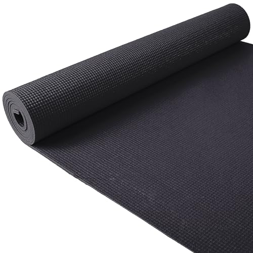 Fitvids 1/4-Inch High Density Thick Non Slip Yoga Mat with Knee Pad and Carrying Strap for Workout, Pilates, Gym Home Exercise, Black by Fitvids - Used condition - Image 8