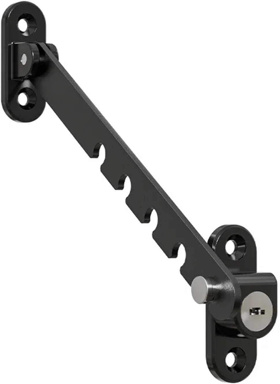 Window Limiter 10Pcs Adjustable Windowlock Stopper Falling Prevention Lock Limiter for Windows(Black)