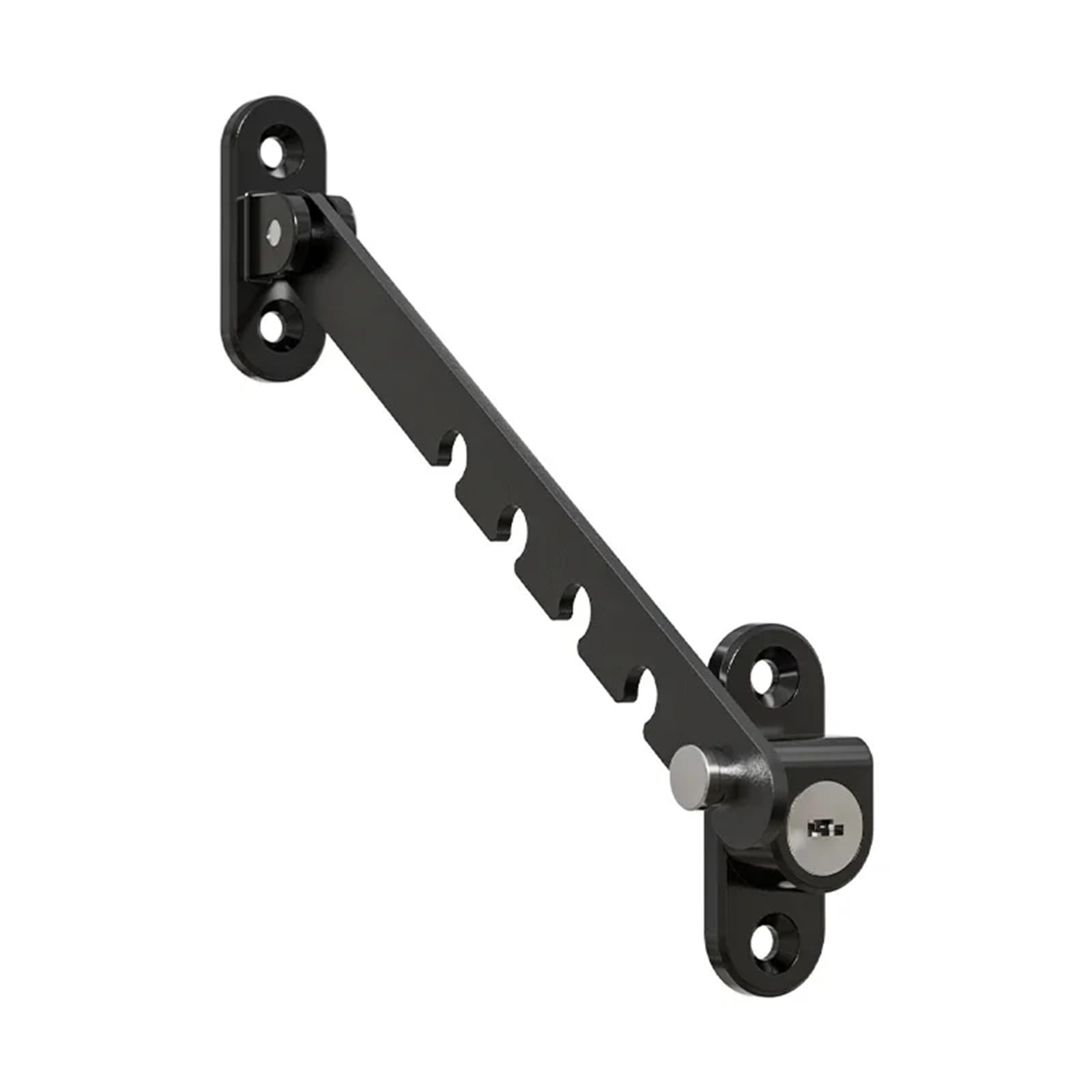 Window Hinges, Safety Lock Window Restrictor Adjustable Windowlock Stopper Falling Prevention Limiter for Windows(Black)