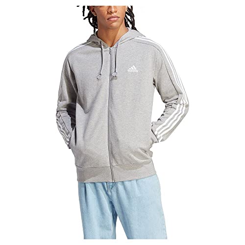 Image of adidas Men M 3S FT FZ HD Gym & Training hooded track top