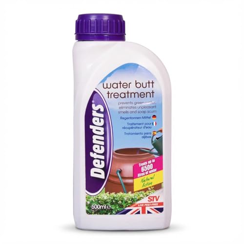 Defenders Water Butt Treatment 500 ml Safe & Natural Concentrated Formula Treats Rainwater and Household Grey Water