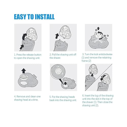 Replacement Heads,Compatible For Philips Norelco 8240XL 8250XL 8260XL 8270XL 8290XL HQ8270 HQ8260 HQ8290 HQ8240 HQ8250 HQ8250 HQ8261