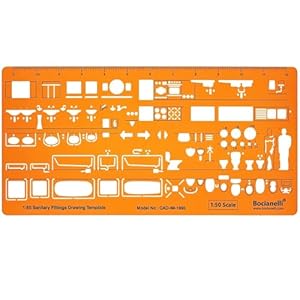 Bocianelli Sanitär Schablone CAD-IM-1895 1:50