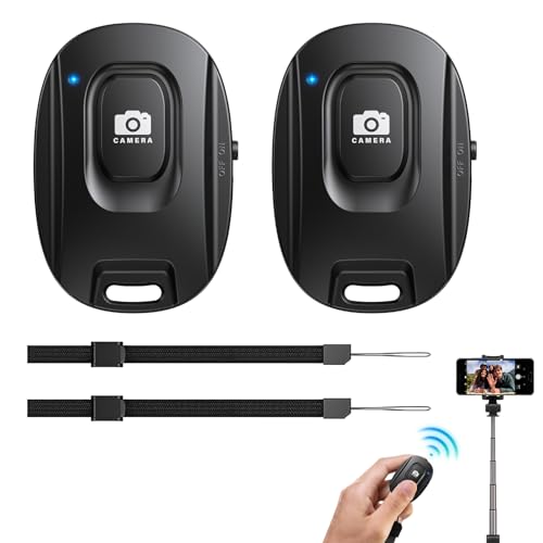 📷Tecnologia Bluetooth 5.2: l'otturatore remoto utilizza la tecnologia wireless Bluetooth 5.2 certificata per la massima affidabilità e un funzionamento rapido. Può attivare il tuo telefono e tablet anche da 10 metri di distanza. Devi solo accoppiarlo una volta e verrà riconosciuto automaticamente la prossima volta che lo utilizzerai.
