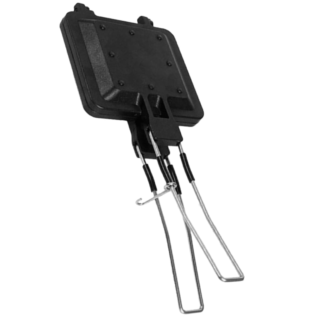 Cabilock Double Sided Non Stick Sandwich Maker Pan Portable Kitchen Accessory for Easy Breakfast Cooking Versatile Frying Tray for Outdoor and Home Use for Toasted Sandwiches