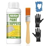 Allisway Sverniciatore, Sverniciatore Metallo, Sverniciatore Ferro, Altamente Efficace per Vari Strati di Vernice, Adatto per Superfici Metalliche, Cemento e Pietra, 150 g