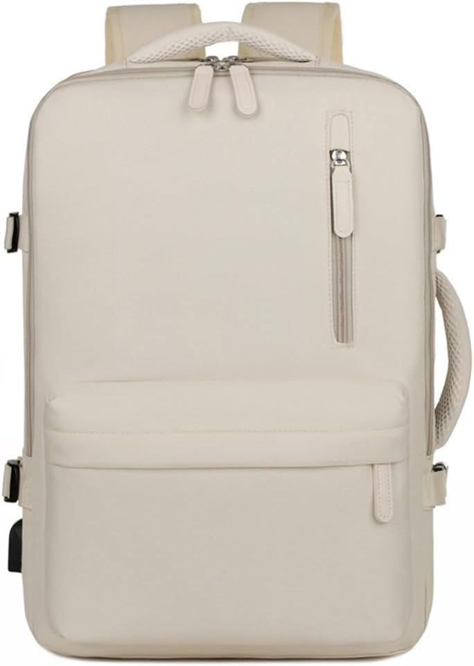 JMSUN Mochila de Viagem Expansivel Masculina Feminina, Mochila Para Notebook Executiva Impermeável Reforçada Cabo USB,Mochilas Trabalho Escola Viagens Presente