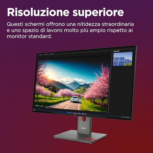 Image of Lenovo ThinkVision P32UD-40 LED Monitor - 3840 x 2160 4K @ 120 Hz - IPS - 350 cd /m - 1500:1 - HDR10-4ms - 2 Thunderbolt 4, 2 x DisplayPort, HDMI, USB-C - Raven Black