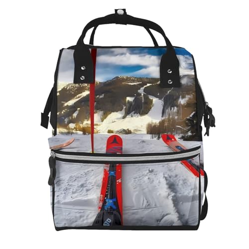 Sac à dos multifonction imperméable grand format pour ranger les couches de bébé en hiver