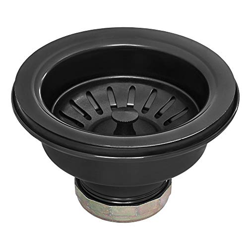 Ruvati Kitchen Sink Strainer Drain Assembly - Gunmetal Black Stainless Steel - RVA1022BL