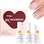 D-3Pcs Nail Glue, Builder Top Coat & Remover Set