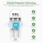 EBL Universal Battery Charger Speedy Smart Lithium Charger for 3.7V Rechargeable Batteries Li-ion IMR 10440 14500 16340…