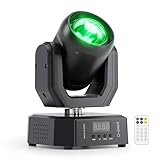 30W Lyre LED Mini RGBW Beam lumière de scène avec Télécommande 5 modes commande RGB Jeux de Lumiere Stroboscope DMX512 pour Disco DJ Club Fête Bar