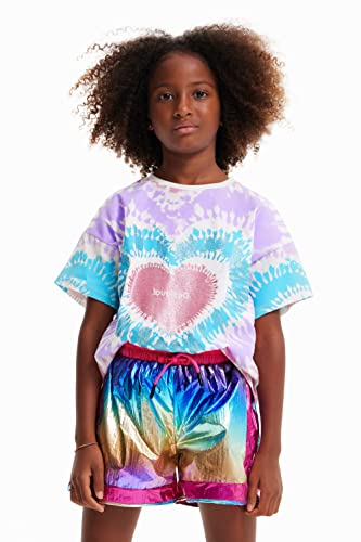 Desigual Little Girl's Camiseta Manga Corta Tie-Dye