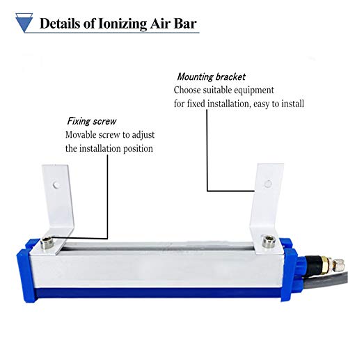 YUCHENGTECH Ionizing Air Bar Anti Static Ionizing Bar Antistatic Air Bar with 12KV High Voltage Generator 110V (70cm)