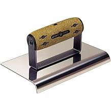 Kraft Tool Kraft CFE165K 6" by 4" 1/2-Radius Elite Series Five Star Stainless Steel Cement Edger with Cork Handle 1per Pack