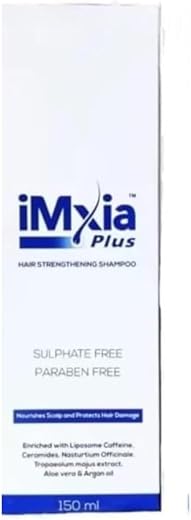 redensyl i-Mxia Plus Hair Strengthening Shampoo, Sulphate Free, Paraben Free, with Argan Oil and Aloe Vera, 150 ml