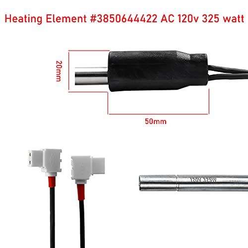 Heating Element # 3850644422 For Dometic Refrigerator(325W 120Vac),Compatible With Refrigerator Models Dometic Rm2652/Dm2652/Dm2852/Dm2662/Dm2663/Dm2862 #TOP2