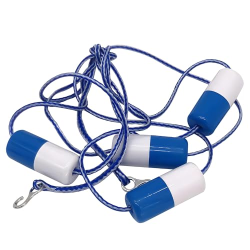 Fibropool Safety Rope with Floats Pre-Assembled Divider Buoy with Hooks