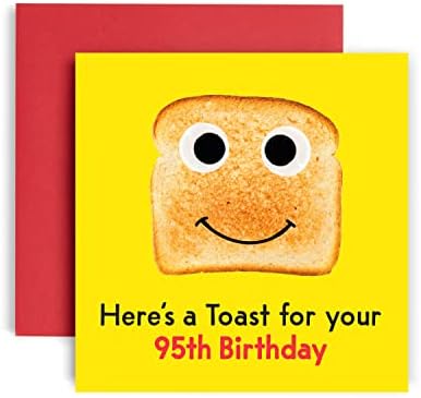 Huxters 16th Birthday Card  Funny Birthday Cards for Women and Men  Heres a Toast Happy Birthday Card  Paper Birthday Card for Him and Her  Carbon Neutral Toast Birthday Card and Envelope (16th)