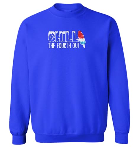 Haase Unlimited Chill The Fourth Out Patriotic Popsicle Toddler Fleece Crewneck Sweater