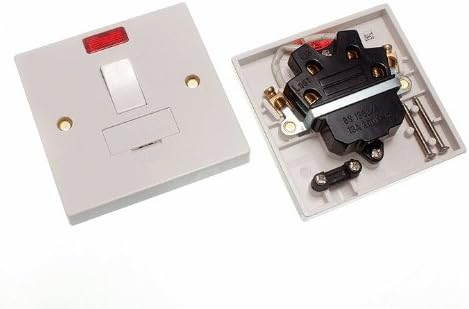 FUSED SPUR CONNECTION UNIT SWITCHED WITH NEON INDICATOR ( pack of 2 )