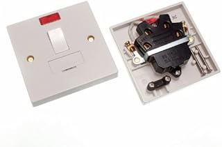 One Stop DIY 10 x ELECTRIC FUSED SPUR JUNCTION BOXES WITH SWITCH AND NEON INDICATOR NEW