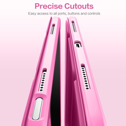 Image of Wenlaty Compatible with iPad (A16) 11th Generation Case 11 Inch 2025, for iPad 10th Generation Case 10.9 Inch 2022 with Pencil Holder, Trifold Stand Protective Cover, Auto Wake /Sleep, Peach