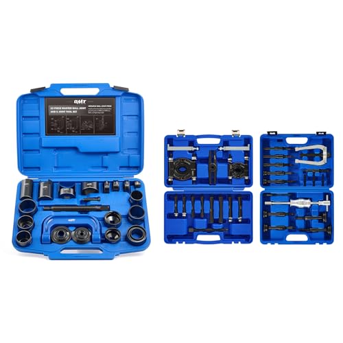 Image of Orion Motor Tech Master Ball Joint Press Kit & 30 pc. 2-in-1 Bearing Puller Tool Set for Wheel Bearing Bushing Axle, Bundle